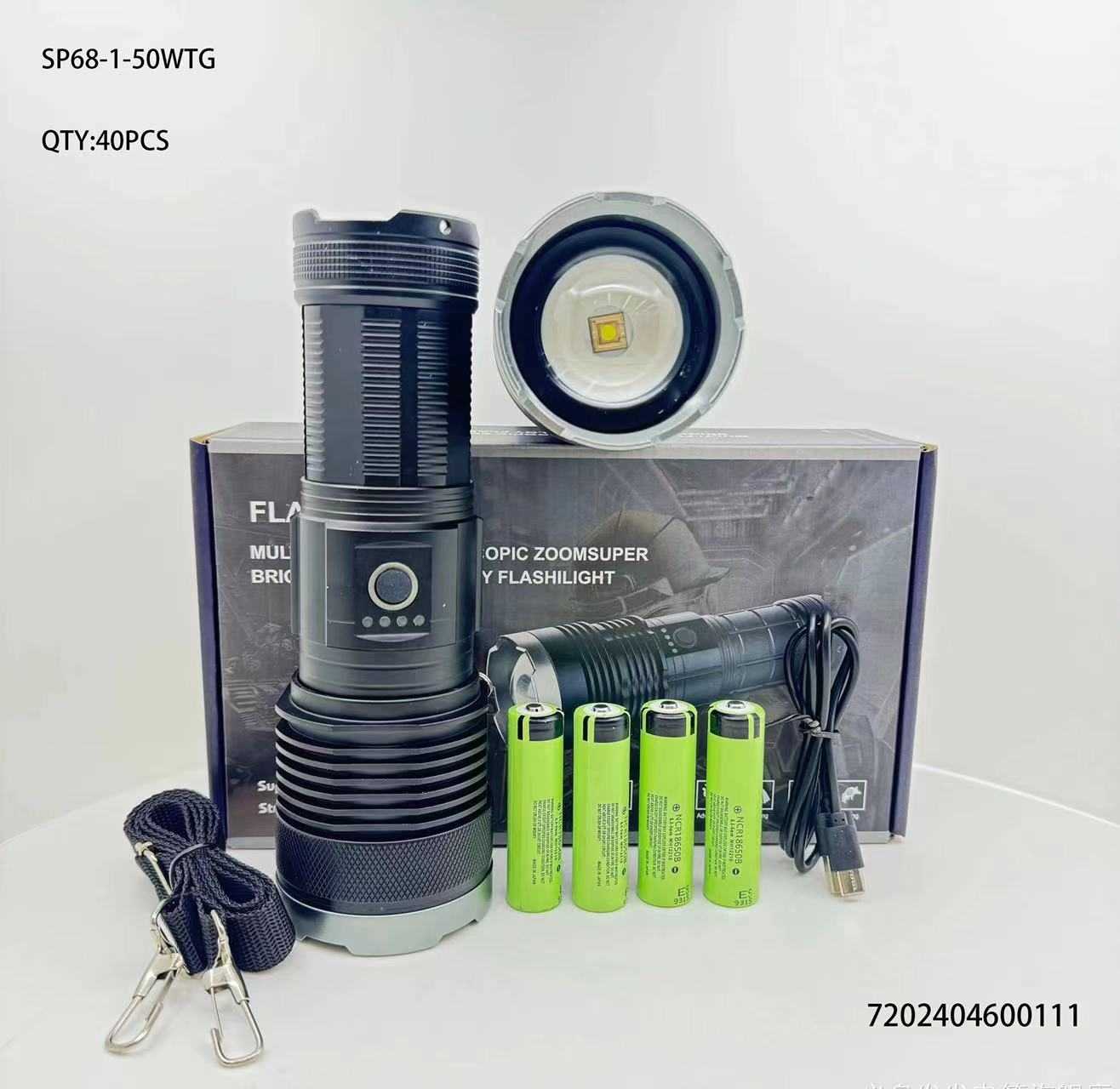 Επαναφορτιζόμενος φακός LED - SP68-1-50WTG - 600111 - Image 2