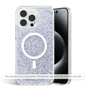 Techsuit - Sparkly Glitter - Xiaomi Redmi Note 13 Pro+ 5G - White