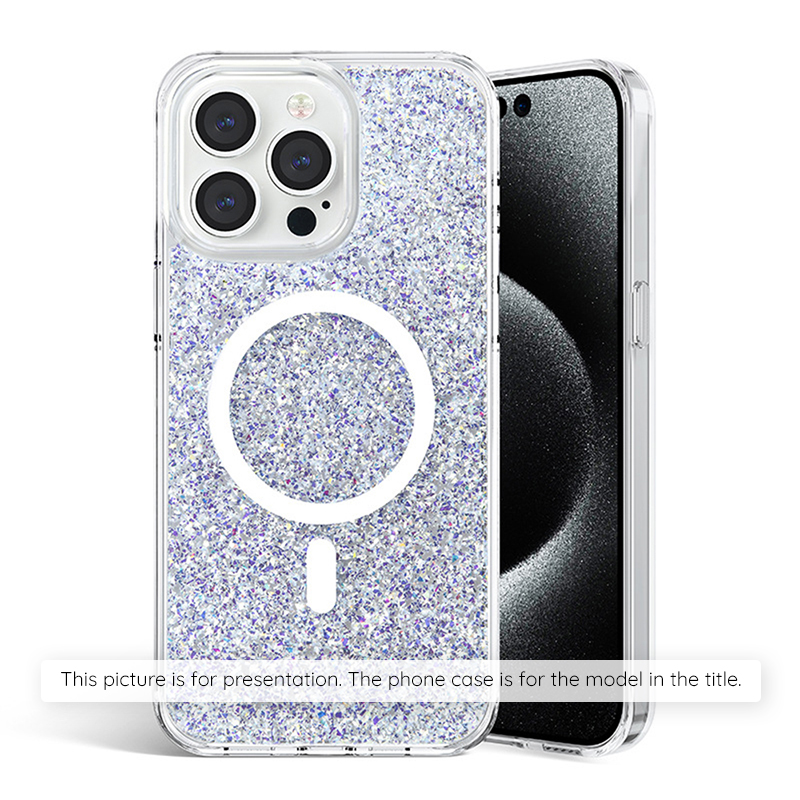Techsuit - Sparkly Glitter - Xiaomi Redmi Note 13 Pro+ 5G - White