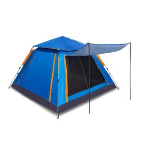 Σκηνή Camping 4 ατόμων με σκίαστρα - YB3021 - 2.4x2.4m - 960019 - Blue