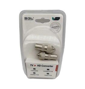 Βύσμα κεραίας TV RF Coaxial - 2pcs - 1male/1female - 1325-2 - 098739