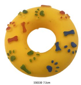 Παιχνίδι σκύλου Latex κρίκος - 7.5cm - 12pcs - 550330