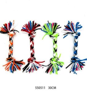 Παιχνίδι σκύλου σχοινί με κόμπους - 30cm - 12pcs - 550511