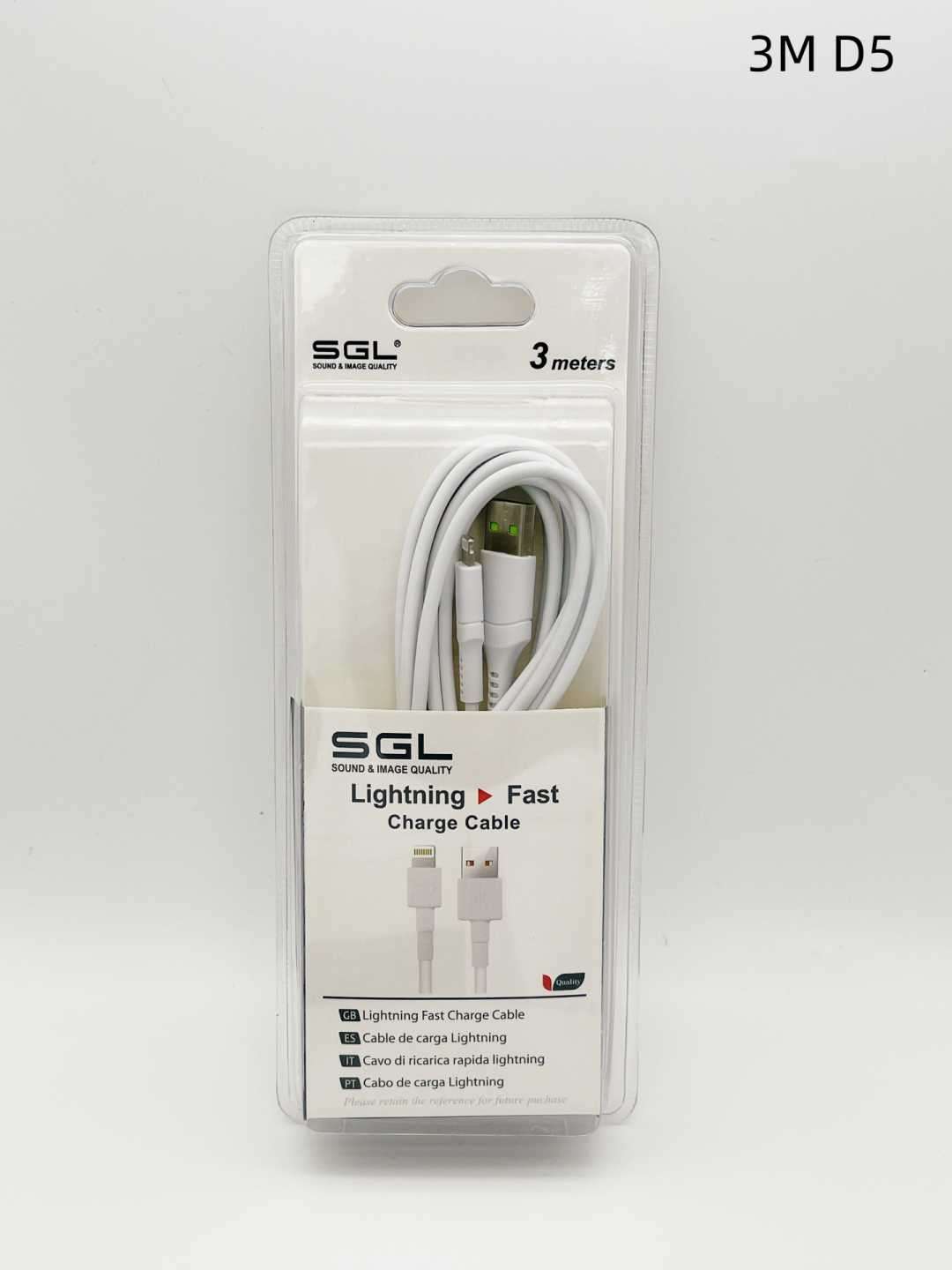 Καλώδιο φόρτισης & data - Lightning - D5 - 3m - 099309 - Image 2