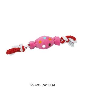 Λούτρινο παιχνίδι σκύλου με σχοινί - 24x10cm - 12pcs - 550696