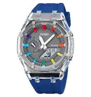 Ψηφιακό/αναλογικό ρολόι χειρός – Skmei - 2100 - Blue - Image 2