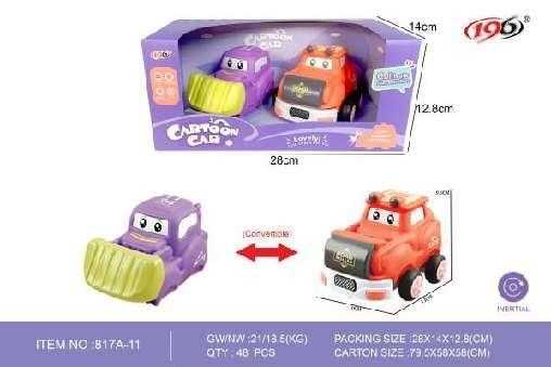 Παιδικό όχημα - 2in1 - Cartoon Car - 817A-11 - 345273 - Image 2