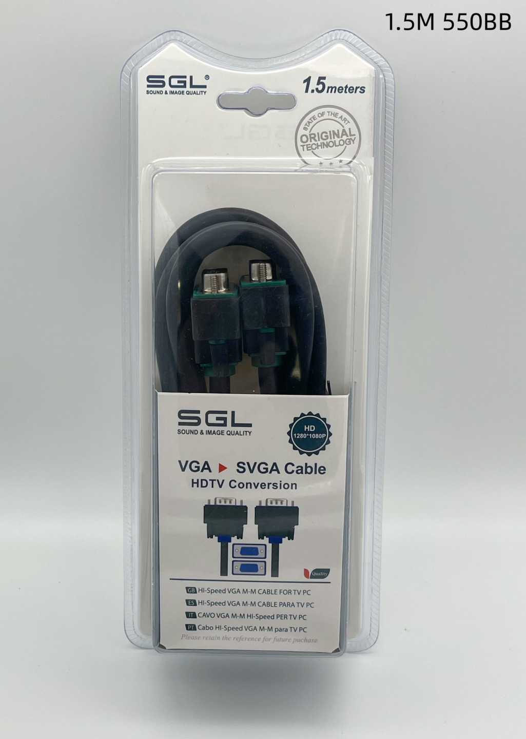 Καλώδιο VGA - 550BB - Male/Male - 1.5m - 095066 - Image 2