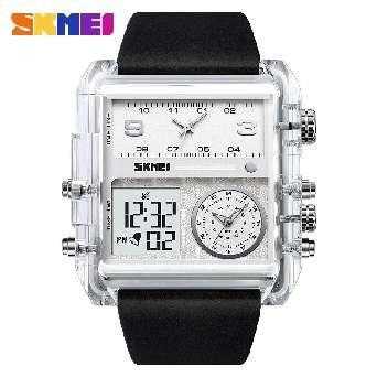 Ψηφιακό/αναλογικό ρολόι χειρός – Skmei - 2020 - White Transparent - Image 2