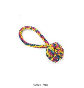 Παιχνίδι σκύλου σχοινί με μπάλα - 20cm - 12pcs - 550629