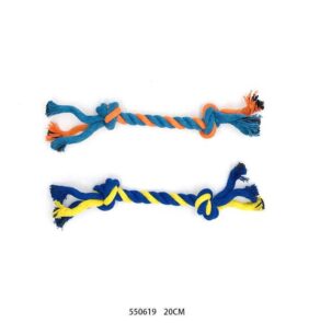Παιχνίδι σκύλου σχοινί με κόμπους - 20cm - 12pcs - 550619