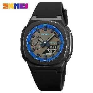 Ψηφιακό/αναλογικό ρολόι χειρός – Skmei - 2091 - Dark Blue/Black screen - Image 2