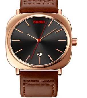 Αναλογικό ρολόι χειρός – Skmei - 9266 - Brown/Gold - Image 2