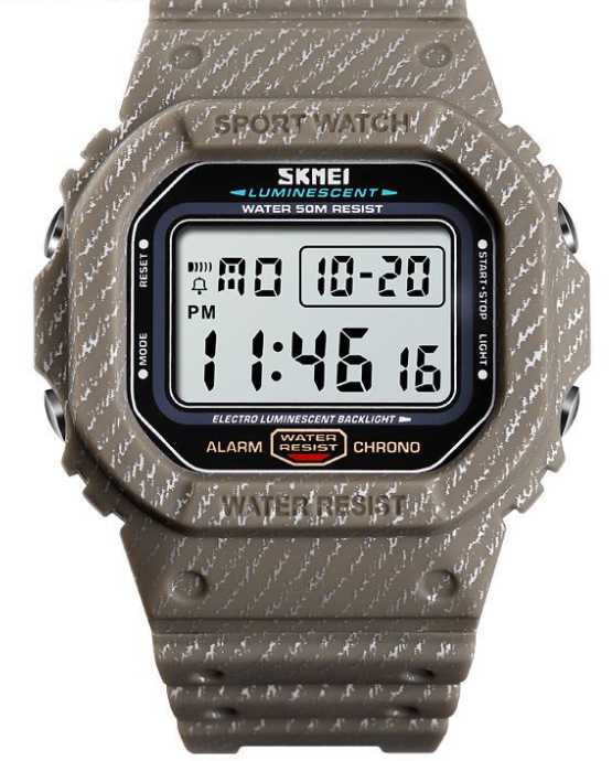 Ψηφιακό ρολόι χειρός – Skmei - 1471 - Khaki - Image 2