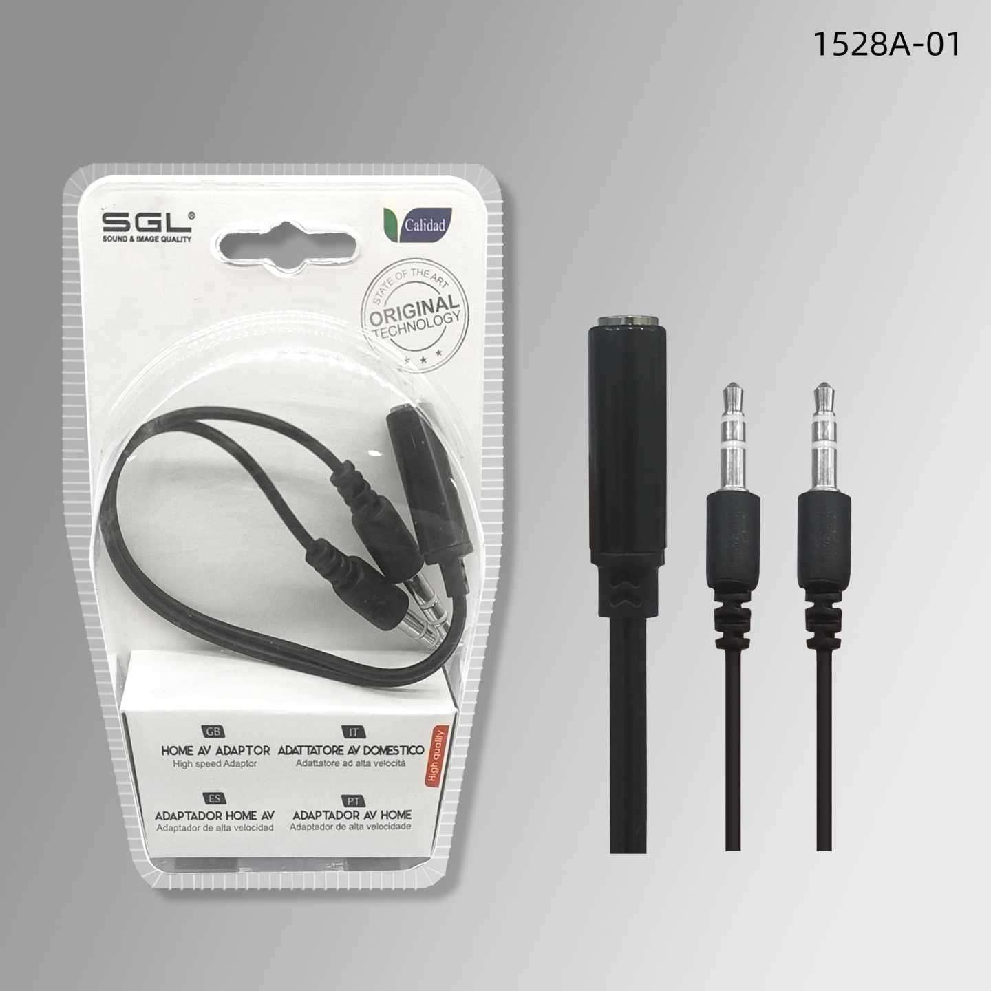 Αντάπτορας Jack 3.5mm - Female/2Male - 1528A-01 - 096001 - Image 2