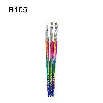 Σετ πινέλα μανικιούρ Nail Art - B105 - 3pcs - 910457 - Image 2