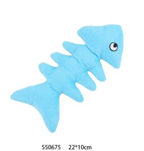 Λούτρινο παιχνίδι σκύλου ψάρι - 22x10cm - 12pcs - 550675