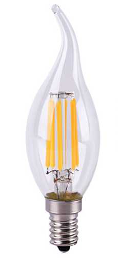 Λάμπα LED Filament φλόγα - Ε14 - 8W - 431527 - Image 2
