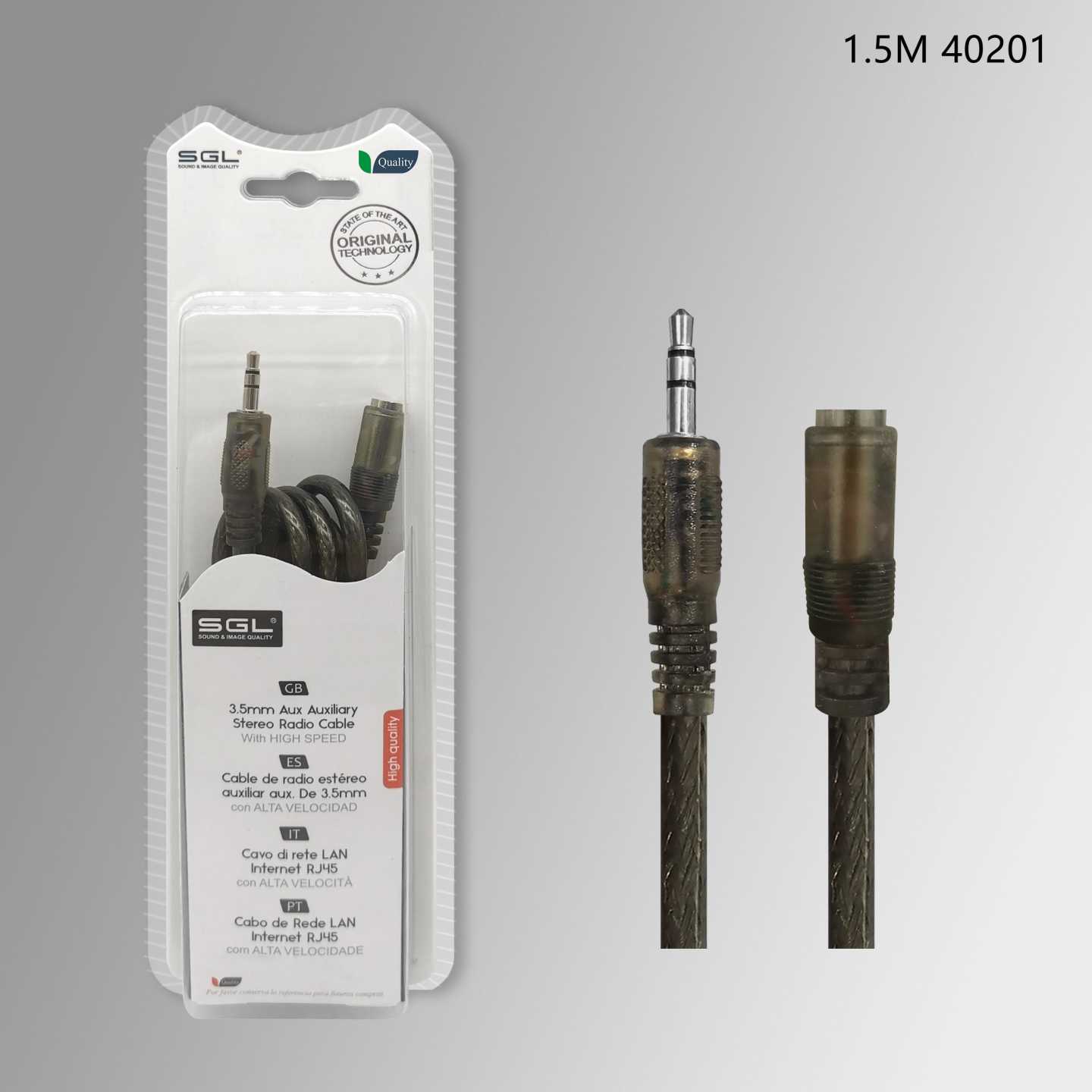 Καλώδιο ήχου - 40201 - Jack 3.5mm Male/Female - 1.5m - 097725 - Image 2