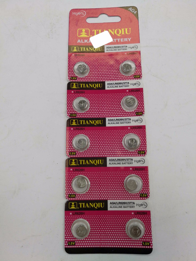 Αλκαλικές μπαταρίες - AG4/LR626H/377A - 1.5V - 10pcs - 681040 - Image 2