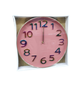 Ρολόι τοίχου - 615C - 124191 - Pink