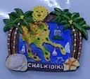 Tουριστικό μαγνητάκι Souvenir – Σετ 12pcs - Resin Magnet - Chalkidiki - 678071 - Image 2