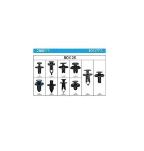 Σετ συνδετήρες αυτοκινήτου 10 τύπων - 280pcs - 180261