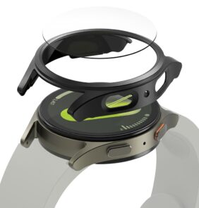 RINGKE SLIM & TEMPERED GLASS GALAXY WATCH 7 (44 MM) TITANIUM BLACK