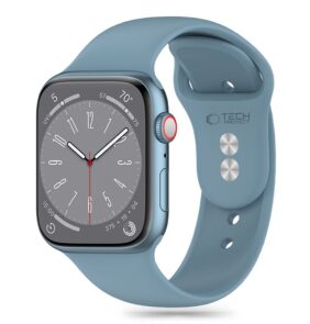 TECH-PROTECT SILICONE APPLE WATCH 6 / 7 / 8 / 9 / 10 / SE / ULTRA 1 / 2 (44 / 45 / 46 / 49 MM) WINTER BLUE