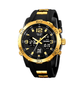 Ψηφιακό/αναλογικό ρολόι χειρός – Skmei - 2102 - Gold/Black