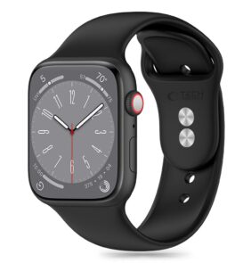 TECH-PROTECT SILICONE APPLE WATCH 8 / 9 / 10 / 11 / SE / ULTRA (44 / 45 / 46 / 49 MM) BLACK