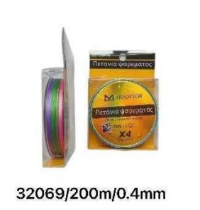 Πετονιά ψαρέματος - Νήμα πολύχρωμο - 200m - 0.4mm - 932069