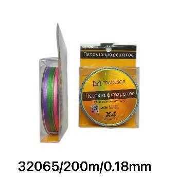 Πετονιά ψαρέματος - Νήμα πολύχρωμο - 200m - 0.18mm - 932065