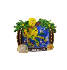 Tουριστικό μαγνητάκι Souvenir – Σετ 12pcs - Resin Magnet - Chalkidiki - 678071
