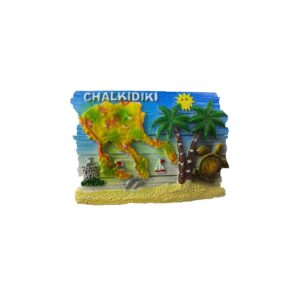 Tουριστικό μαγνητάκι Souvenir – Σετ 12pcs - Resin Magnet - Chalkidiki - 678076