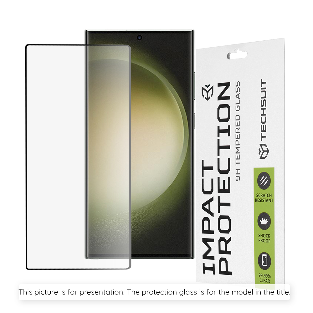 Techsuit - 111D Full Cover / Full Glue Glass / 3D Curved Screen - Honor Magic7 Pro - Black