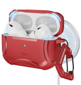ESR - Cyber Armor Tough Case HaloLock - Apple AirPods Pro 1 / 2 - Red