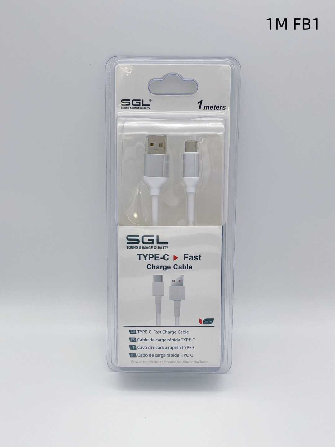 Καλώδιο φόρτισης & data - USB TypeC - Fast Charge - FB1 - 1m - 099262 - Image 2