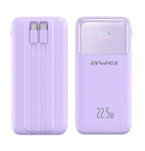 Powerbank - P106K - 10.000mah - 22.5W - AWEI - 001366 - Purple