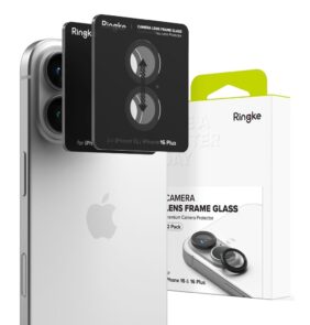 CAMERA COVER RINGKE CAMERA FRAME PROTECTOR 2-PACK IPHONE 16 / 16 PLUS BLACK