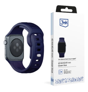 42/44/45/46/49 mm Ocean Blue (big) - 3mk Silicone Watch Strap for Apple