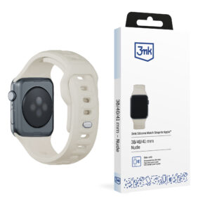 38/40/41/42 mm Nude (small) - 3mk Silicone Watch Strap for Apple