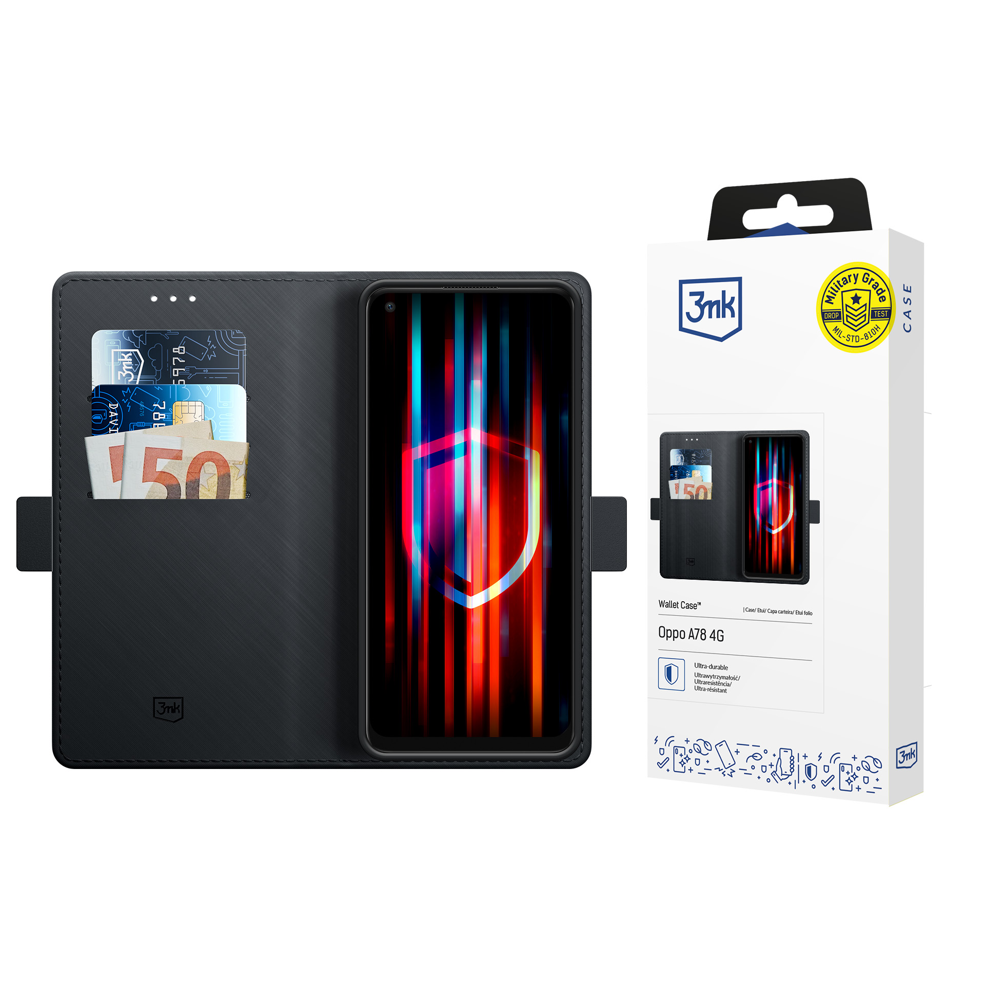 Oppo A78 4G - 3mk Wallet Case