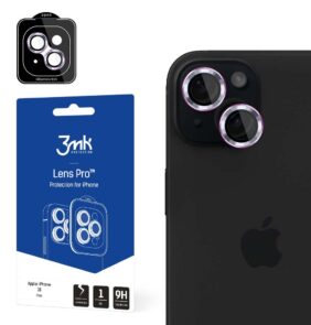 Apple iPhone 15 - 3mk Lens Protection Pro Pink
