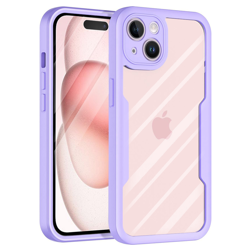 Techsuit - ColorVerse 360 Series + Screen Protector - iPhone 16 - Purple