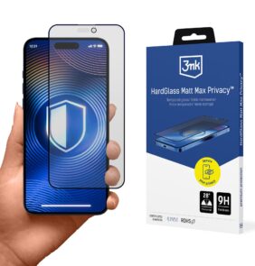 Apple iPhone 15/16 - 3mk HardGlass Matt Max Privacy