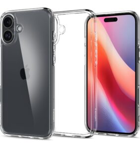 SPIGEN ULTRA HYBRID IPHONE 16 CRYSTAL CLEAR