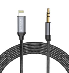 TECH-PROTECT ULTRABOOST LIGHTNING TO AUX MINI JACK 3.5MM CABLE 100CM BLACK