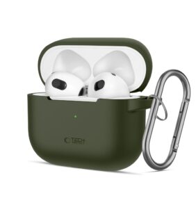 TECH-PROTECT SILICONE HOOK APPLE AIRPODS 3 OLIVE GREEN