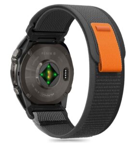 TECH-PROTECT NYLON GARMIN FENIX 5X / 5X PLUS / 6X / 6X PRO / 7X / 8 / 8 PRO (51 MM) BLACK/ORANGE